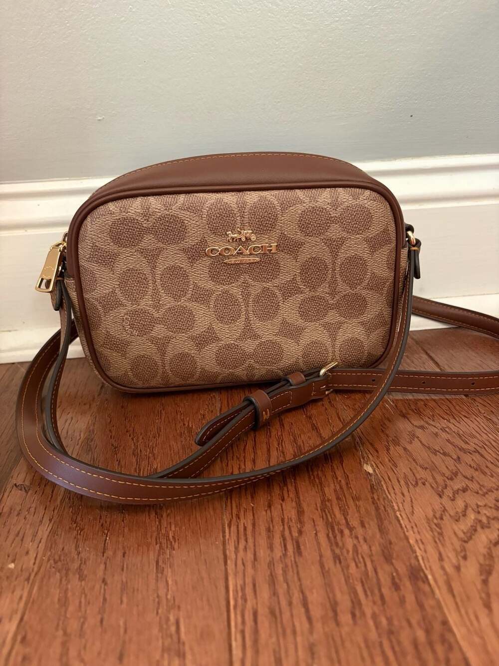 Coach Mini Jamie Camera Bag In Signature Canvas